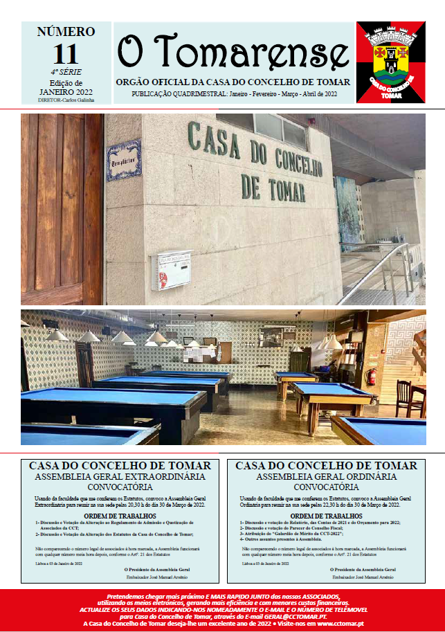 Boletim O Tomarense N11 Capa